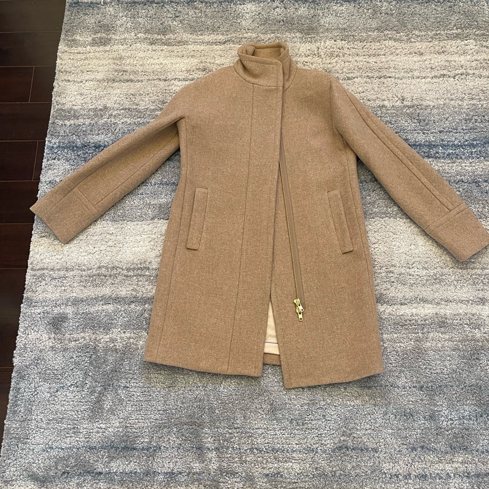 J. Crew Tan Nello Gori Stadium Cloth Coat